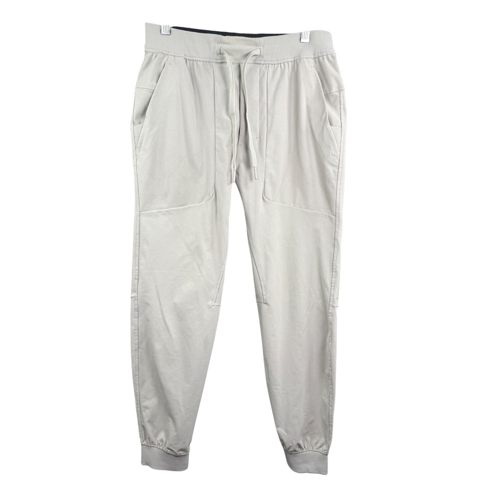 Lululemon Jogger Pants Women Small Beige 32 Tapered Cuffed Athletic Pockets Soft - Picture 3 of 10